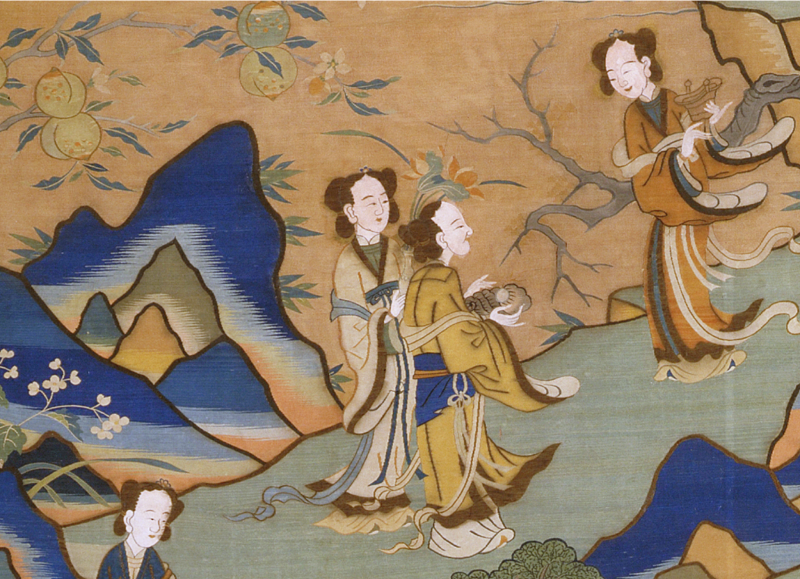 瑶池吉庆图轴